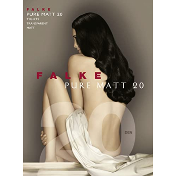 FALKE Women's Pure Matt 20 Denier Tights, Matte Hosiery, Casual or Dress Clothing, Fine Sheer Transparent, Nylon, Brown (Brenda 5179), M, 1 Pair