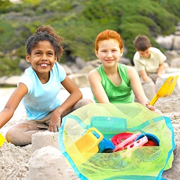 REEMTOO Large Mesh Beach Bag - Perfect for All Beach Gear