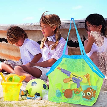 REEMTOO Large Mesh Beach Bag - Perfect for All Beach Gear
