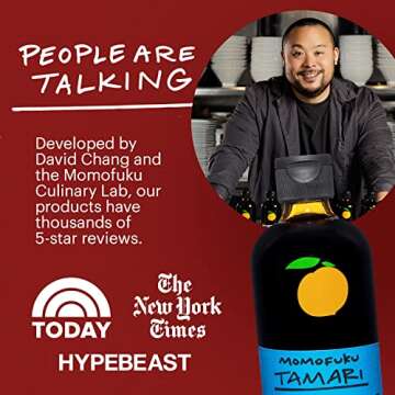 Momofuku Tamari by David Chang, (8 Ounces), No Gluten, Made from Organic Ingredients, Chef Made for Cooking & Umami, Steeped with Kombu…