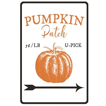 Fall Pumpkin Patch Metal Sign for Indoor & Outdoor Decor