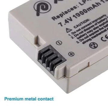 Powerextra LP-E8 Batteries & Charger for Canon EOS Cameras