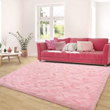 Ultra Soft Pink Rug for Cozy Spaces and Gifts