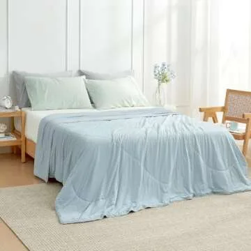 Cozy Bliss Cooling Comforter - Queen Size Relief for Hot Sleepers