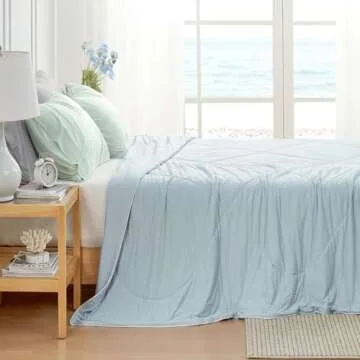 Cozy Bliss Cooling Comforter - Queen Size Relief for Hot Sleepers