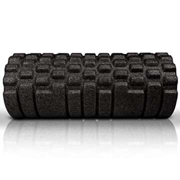 The Original Body Roller - High Density Foam Roller Massager for Deep Tissue Massage of The Back and Leg Muscles - Self Myofascial Release of Painful Trigger Point Muscle Adhesions - 13" Black