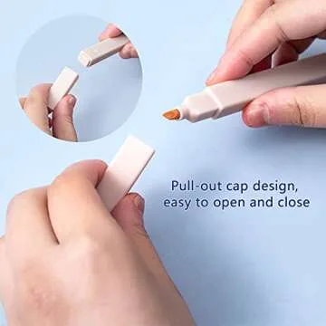 Bribobo 12 Pack Aesthetic Bible Highlighters with Soft Chisel Tip No Bleed Bible Highlighter Pastel Highlighter Set for Aesthetic School Supplies