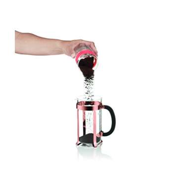 BODUM Chambord 8 Cup French Press Coffee Maker, Copper, 1.0 l, 34 oz, Pavina Glass Set, 2 Pieces