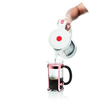 BODUM Chambord 8 Cup French Press Coffee Maker, Copper, 1.0 l, 34 oz, Pavina Glass Set, 2 Pieces