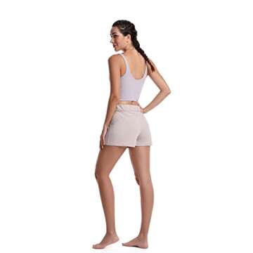 Sunzel Hiking Shorts Women Quick Dry Athletic Running Yoga Gym Workout Lounge Comfy Active Shorts with Zipper Pockets 2.5" 5"