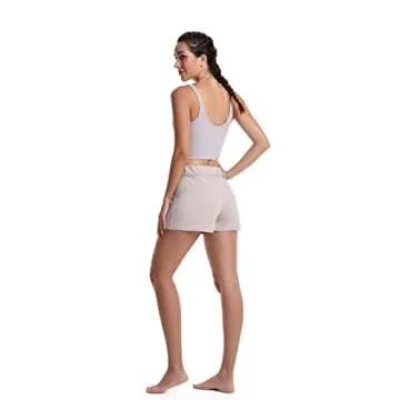 Sunzel Hiking Shorts Women Quick Dry Athletic Running Yoga Gym Workout Lounge Comfy Active Shorts with Zipper Pockets 2.5" 5"