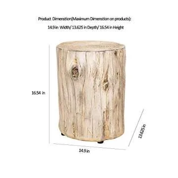 Ball & Cast Concrete Stool - Unique End Table for Any Space