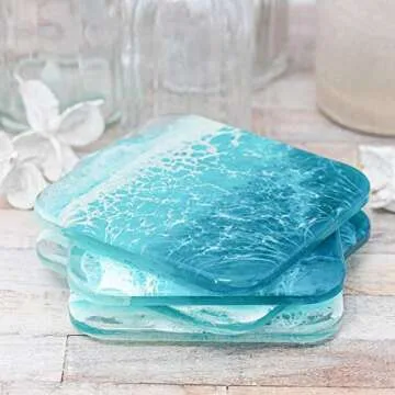 8 Pack Resin Coaster Molds for Creative DIY Projects