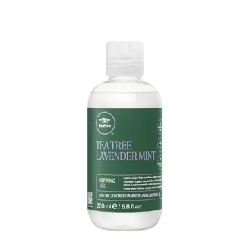 Tea Tree Lavender Mint Defining Gel, Lightweight Frizz Control, For Coarse, Curly + Dry Hair, 6.8 Fl...