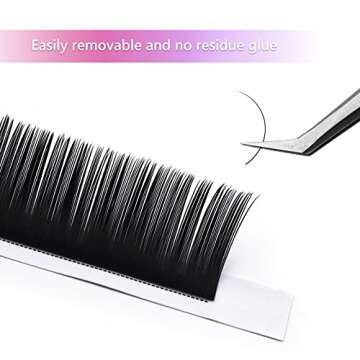 Premium FADLASH 0.15 J Curl Eyelash Extensions Tray