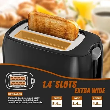 Best Compact 2 Slice Toaster with Wide Slots for Bagels