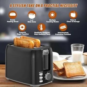 Best Compact 2 Slice Toaster with Wide Slots for Bagels
