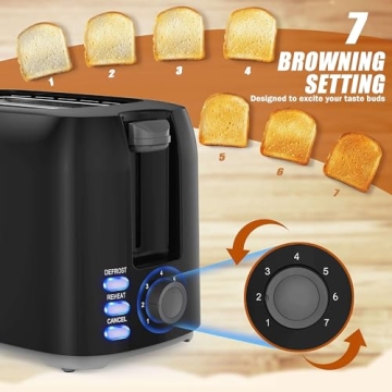 Best Compact 2 Slice Toaster with Wide Slots for Bagels