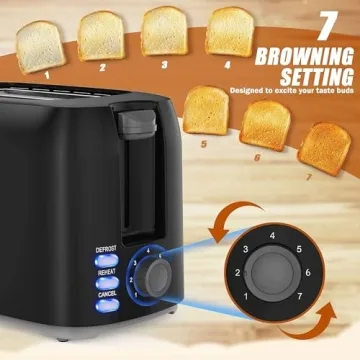 Best Compact 2 Slice Toaster with Wide Slots for Bagels