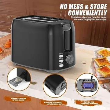 Best Compact 2 Slice Toaster with Wide Slots for Bagels