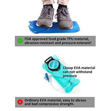 Unigear Hydration Water Bladder Reservoir,2L/2.5L/3L Non-BPA and odorless for Backpacking, Biking, Hiking and Camping