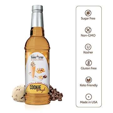 Jordan's Skinny Syrups Sugar Free Cookie Dough Syrup | Gluten Free | Keto | Kosher | Made in the USA