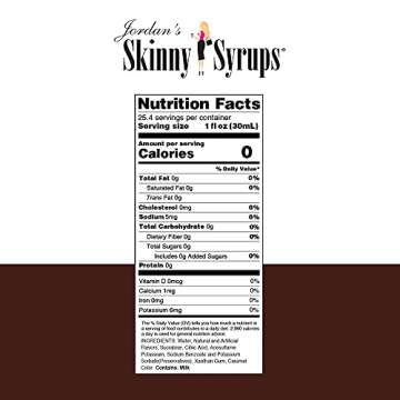Jordan's Skinny Syrups Sugar Free Cookie Dough Syrup | Gluten Free | Keto | Kosher | Made in the USA