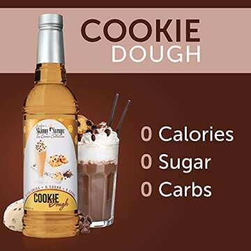 Jordan's Skinny Syrups Sugar Free Cookie Dough Syrup | Gluten Free | Keto | Kosher | Made in the USA