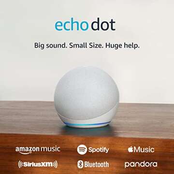 Echo Dot with Amazon Basics Smart Color Bulb