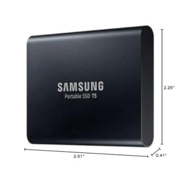Samsung T5 1TB Portable SSD with High Transfer Speeds
