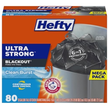 Hefty Ultra Strong 13 Gallon Trash Bags with Lavender & Sweet Vanilla Scent