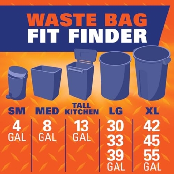 Hefty Ultra Strong 13 Gallon Trash Bags for Kitchen Use