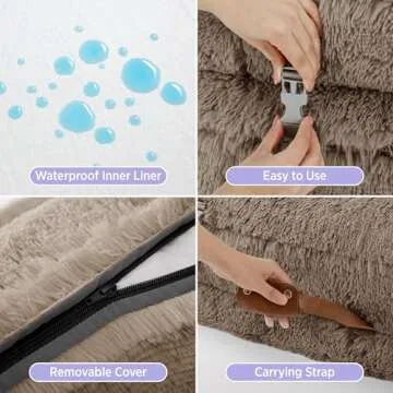 Flexible Lesure 3-in-1 Human Dog Bed for All Ages