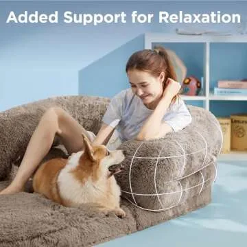 Flexible Lesure 3-in-1 Human Dog Bed for All Ages