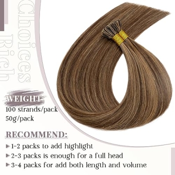 Premium Rich Choices I Tip Hair Extensions Real Remy Hair