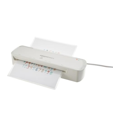 Amazon Basics 9-Inch Thermal Laminator Quick Easy Reliable
