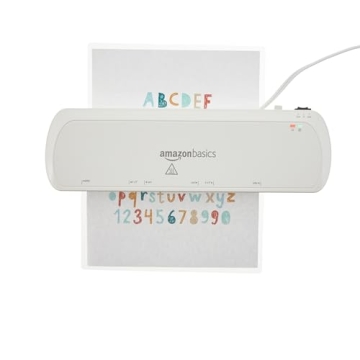 Amazon Basics 9-Inch Thermal Laminator Quick Easy Reliable
