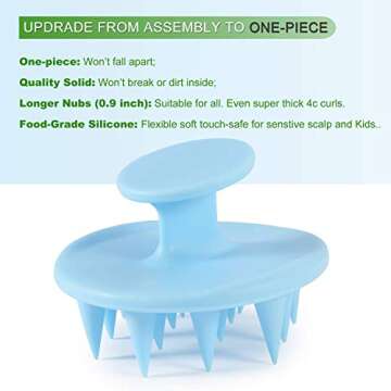 BESTOOL Hair Scalp Massager Shampoo Brush with Soft Silicone Bristle, Scalp Scrubber Exfoliating for...