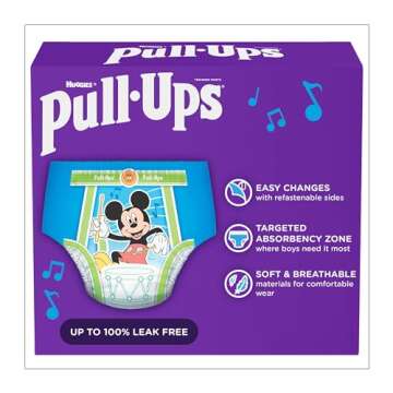 Pull-Ups Boys' Potty Training Pants, Size 2T-3T Training Underwear (16-34 lbs), 23 Count