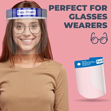 Clear Plastic Face Shields - Case of 48 for Everyone