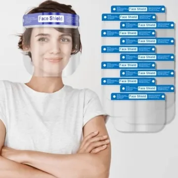 Clear Plastic Face Shields - Case of 48 for Everyone