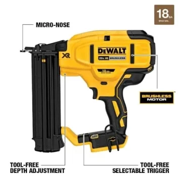 DEWALT 20V MAX Cordless Brad Nailer Kit, 18GA - Ultimate Tool
