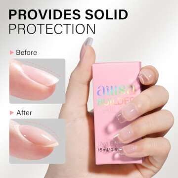 AILLSA Clear Builder Gel for Nail Strengthening & Art