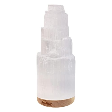 WBM Selenite Crystal Lamp for Healing and Meditation
