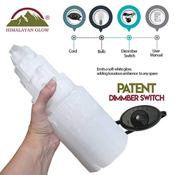 WBM Selenite Crystal Lamp for Healing and Meditation