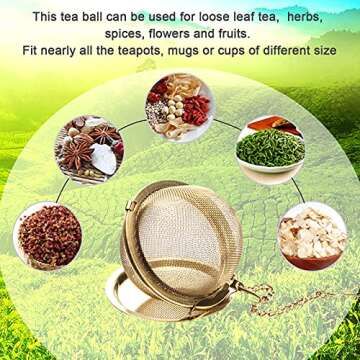 Stainless Steel Tea Infuser - Perfect for Loose Leaf Tea