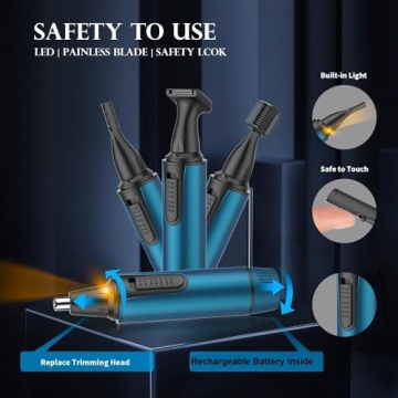 AREYZIN 3 in 1 USB Rechargeable Hair Trimmer for All