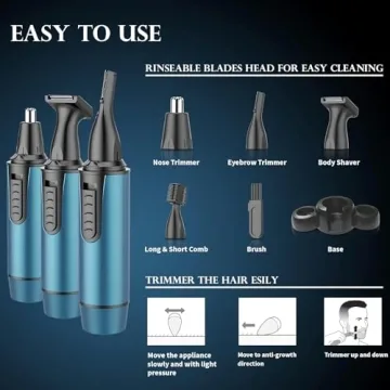 AREYZIN 3 in 1 USB Rechargeable Hair Trimmer for All