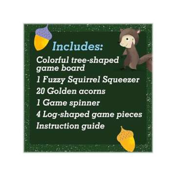 Educational Insights Special Edition The Sneaky, Snacky Squirrel Game, Preschool & Toddler Board Game for Kids 3-5 Years, Color Matching, Fine Motor Skills