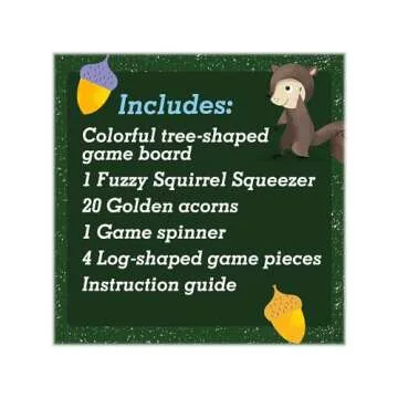 Educational Insights Special Edition The Sneaky, Snacky Squirrel Game, Preschool & Toddler Board Game for Kids 3-5 Years, Color Matching, Fine Motor Skills